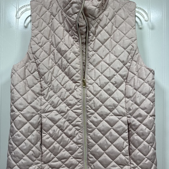 Banana Republic Womens Blush Pink Lightweight Full Zip Quilted Puffer Vest Small - Picture 3 of 7